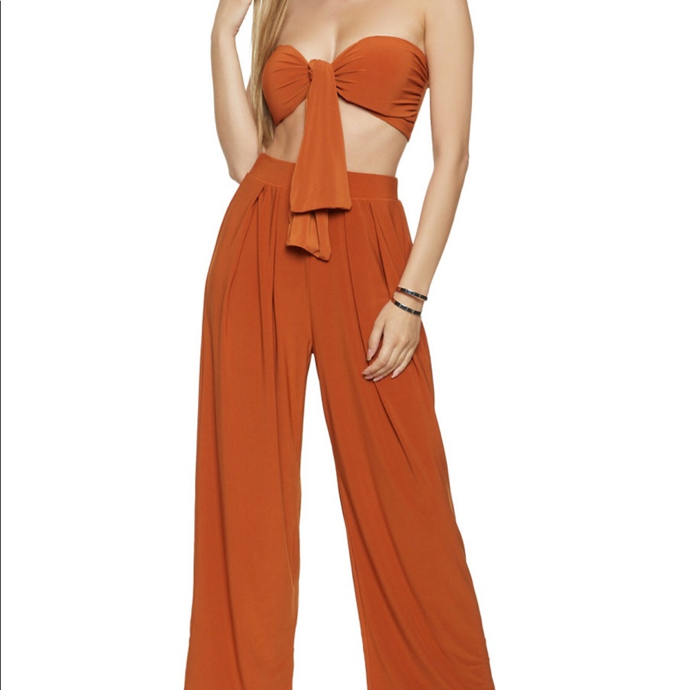 Tie Front Bandeau Set